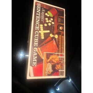 Vintage Scrabble Sentence Cube Game (1971)